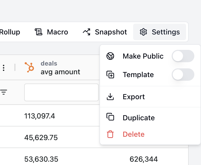 Dashboard sharing and collaboration interface